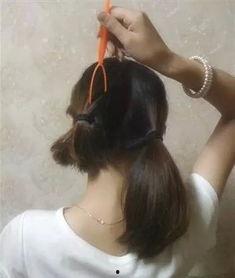 刘海皮筋成人扎头发视频,跟随刘海皮筋视频，打造时尚发型